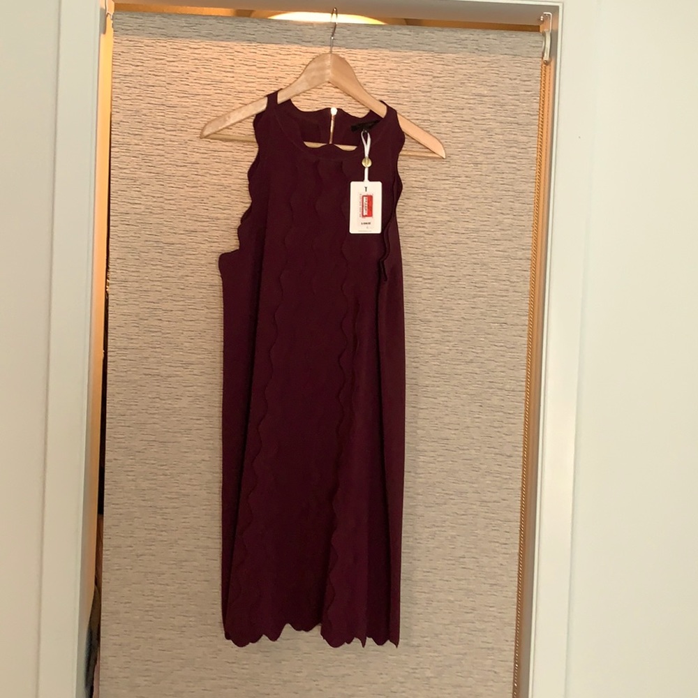 Burgundy Ted Baker funky dress.